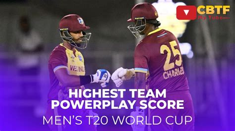 cbtf cricket raghuram|Highest Team PowerPlay Score in Mens T20 World Cup.